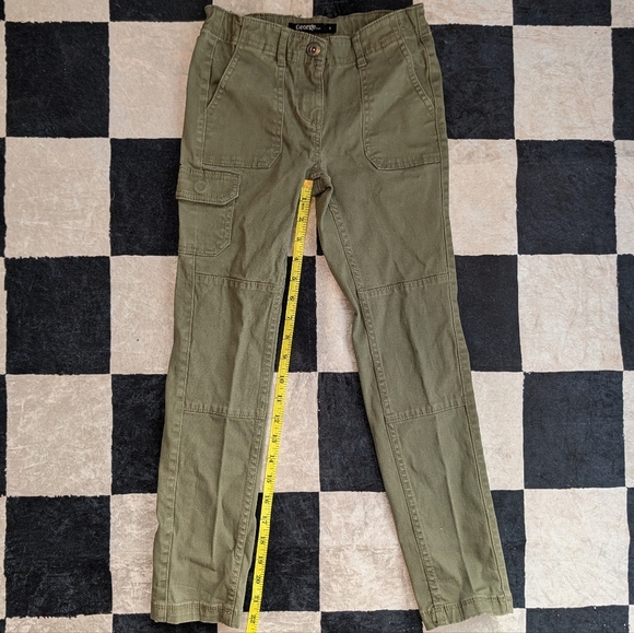 Kids Army Green Cargo Pants - Picture 2 of 2